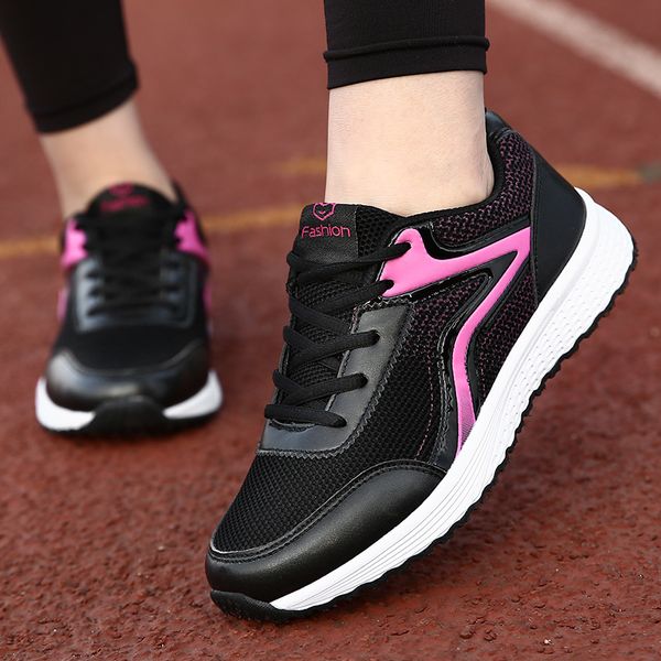 women shoes fashion casual shoes woman breathable lace-up female sneaker outdoor sapatos femininos size 35-42, Black
women shoes fashion casual shoes woman breathable lace-up female sneaker outdoor sapatos femininos size 35-42, Black