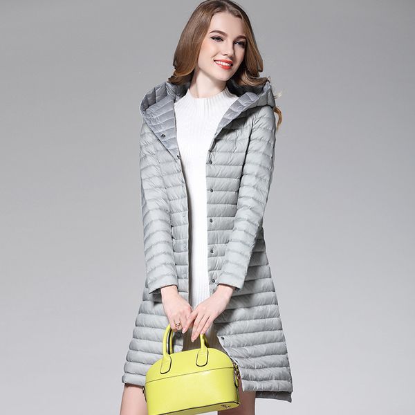 2019 women white duck downs jacket autumn winter long hooded coat parkas female ultra light down coats outerwear clothing, Black
2019 women white duck downs jacket autumn winter long hooded coat parkas female ultra light down coats outerwear clothing, Black