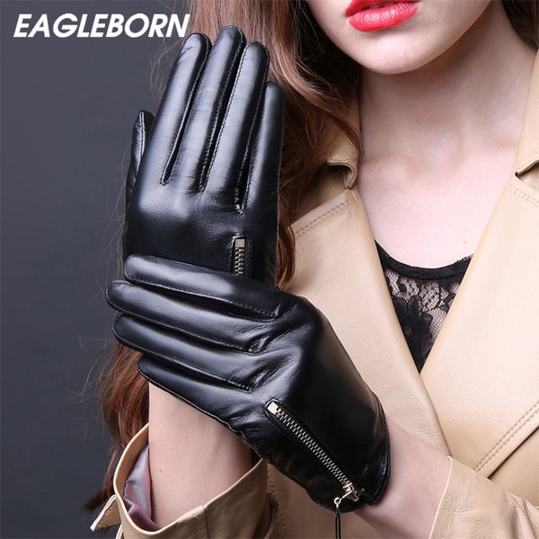 luxury women gloves black gloves winter sheepskin leather womens zipper daily casual lambskin driving touch punk, Blue;gray
luxury women gloves black gloves winter sheepskin leather womens zipper daily casual lambskin driving touch punk, Blue;gray