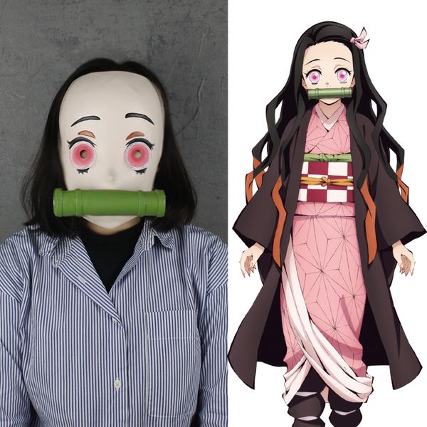new demon slayer kimetsu no yaiba kamado nezuko cosplay mask with sealing stick half face mask cosplay costumes props accessory
new demon slayer kimetsu no yaiba kamado nezuko cosplay mask with sealing stick half face mask cosplay costumes props accessory