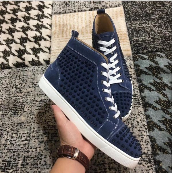 casual shoe man woman red bottom sneaker fashion patchwork shining gold high rivets lace up party shoes spikes, Black
casual shoe man woman red bottom sneaker fashion patchwork shining gold high rivets lace up party shoes spikes, Black