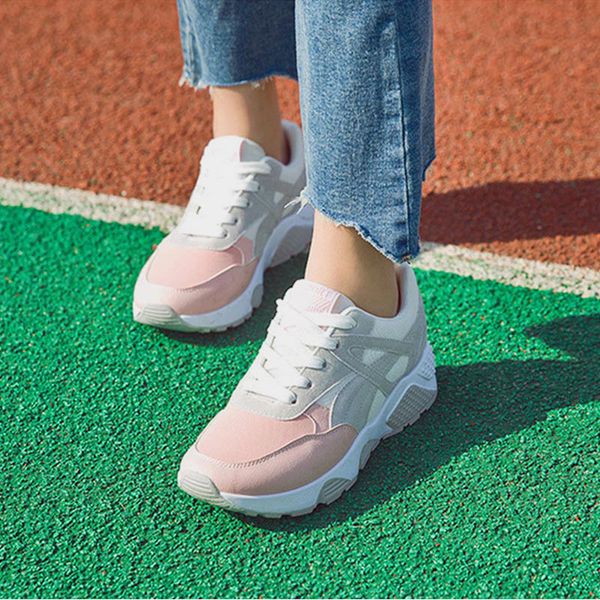 women's casual lace up platform 2018 autumn flats ladies soft bottom mixed color breathable shoes female fashion footwear, Black
women's casual lace up platform 2018 autumn flats ladies soft bottom mixed color breathable shoes female fashion footwear, Black