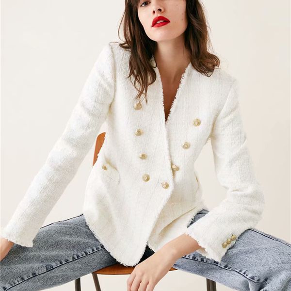 2019 fashion designer jacket coat women elegant v-neck long sleeve golden button deco tassels wool blends tweed jacket outwear, Black;brown
2019 fashion designer jacket coat women elegant v-neck long sleeve golden button deco tassels wool blends tweed jacket outwear, Black;brown