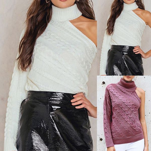 women cold shoulder twist knot tunics knit sweaters long sleeve pullover loose jumper knitwear blouse, White;black
women cold shoulder twist knot tunics knit sweaters long sleeve pullover loose jumper knitwear blouse, White;black