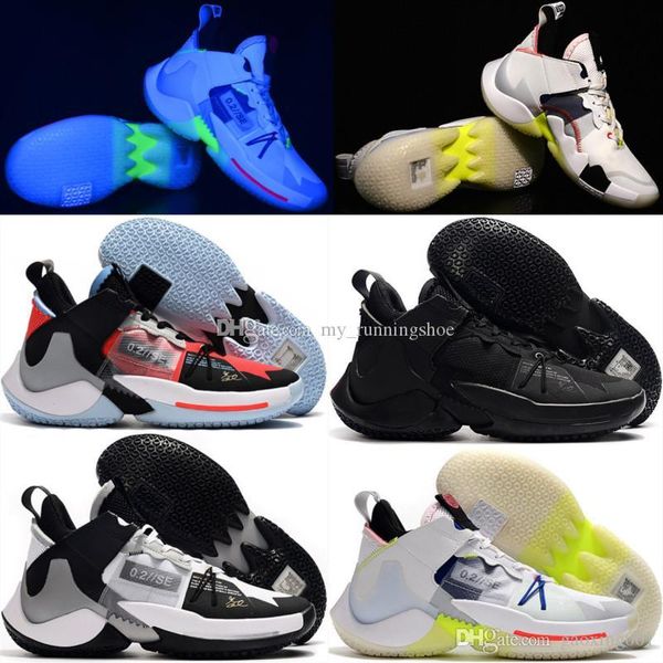 

2019 New Why Not Zer0.2 Russell Westbrook 2 Elite Luminous Triple Black White Basketball Shoes High quality Mens Sports Sneakers Size 40-46