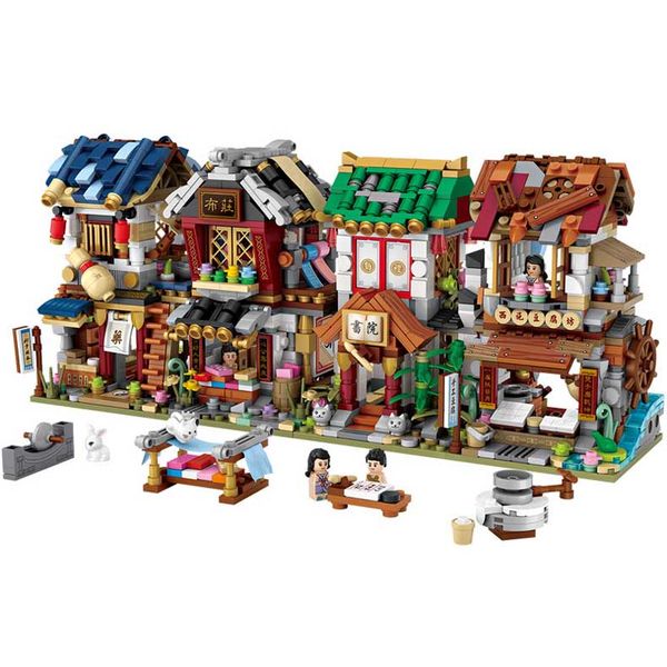 538pcs small building blocks toys compatible legoe chinatown siheyuan street view pirates gift for girls boys children diy toys gifts
538pcs small building blocks toys compatible legoe chinatown siheyuan street view pirates gift for girls boys children diy toys gifts