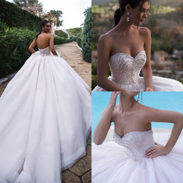 nora naviano wedding dresses 2019 sweetheart backless lace beads crystals bridal gowns sweep train ball gown wedding dress, White
nora naviano wedding dresses 2019 sweetheart backless lace beads crystals bridal gowns sweep train ball gown wedding dress, White