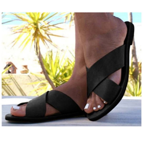 slippers retro womens flats open toe ankle shoes roman ladies shoe beach women's slipper women, Black
slippers retro womens flats open toe ankle shoes roman ladies shoe beach women's slipper women, Black