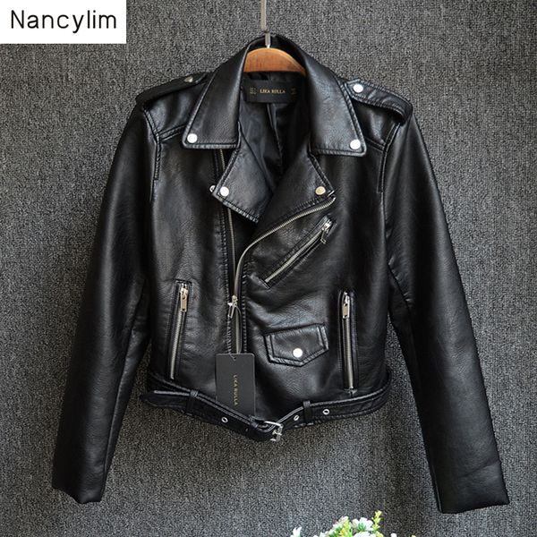 plus size imitation leather jackets pu leather jacket women short locomotive jacket spring autumn new short coats, Black
plus size imitation leather jackets pu leather jacket women short locomotive jacket spring autumn new short coats, Black