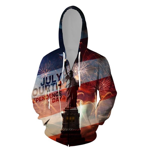 2019 autumn independence day 3d hoodie men/women sweatshirts fashion casual zipper hoodies spring men hooded teenage coats, Black
2019 autumn independence day 3d hoodie men/women sweatshirts fashion casual zipper hoodies spring men hooded teenage coats, Black