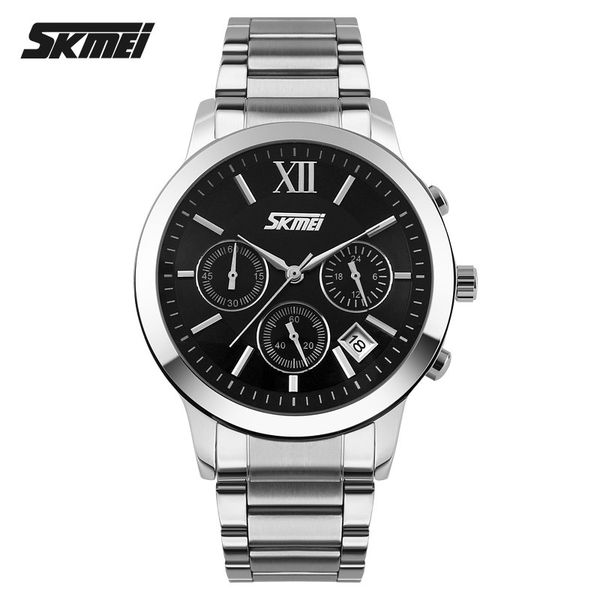 skmei men quartz watch fashion casual watches stainless steel band waterproof wristwatch clock relojes hombre 9097, Slivery;brown
skmei men quartz watch fashion casual watches stainless steel band waterproof wristwatch clock relojes hombre 9097, Slivery;brown