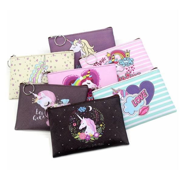 cartoon unicorn coin purses women mini wallets cute card holder ladies key money bags for girls purse female kids children pouch, Red;black
cartoon unicorn coin purses women mini wallets cute card holder ladies key money bags for girls purse female kids children pouch, Red;black