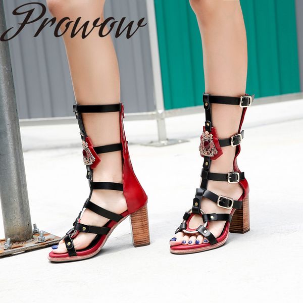 prowow 2020 new fashion women's shoes color matching belt buckle open toe sandals, Black
prowow 2020 new fashion women's shoes color matching belt buckle open toe sandals, Black