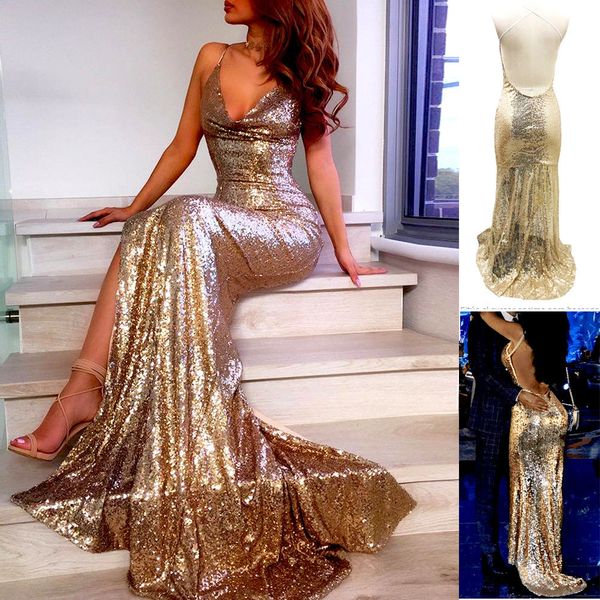 2019 new style fashion women sequin long dress sleeveless solid evening party club deep v neck dress attire sexy, Black;gray
2019 new style fashion women sequin long dress sleeveless solid evening party club deep v neck dress attire sexy, Black;gray