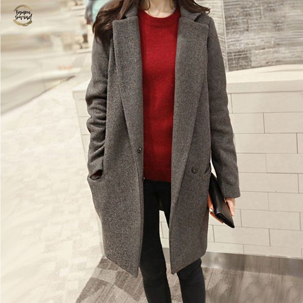 autumn winter clothes korea long coat solid fashion casual coats women long sleeve plus size loose female coats, Tan;black
autumn winter clothes korea long coat solid fashion casual coats women long sleeve plus size loose female coats, Tan;black