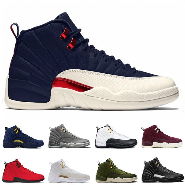 12 xii 12s michigan bulls basketball shoes ovo white wings bordeaux red mink the maste wool mens sports sneakers trainers designer, White;red 
12 xii 12s michigan bulls basketball shoes ovo white wings bordeaux red mink the maste wool mens sports sneakers trainers designer, White;red