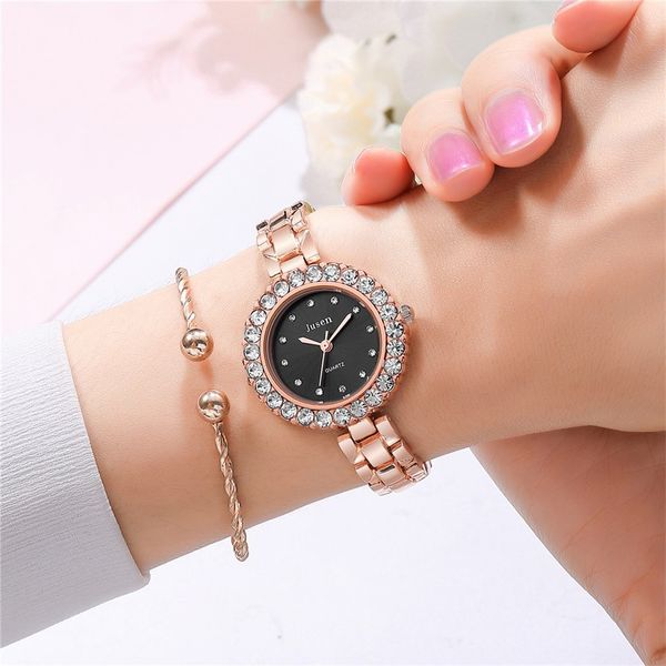simple inlaid alloy strap watch bracelet watch women watches luxury round fashion no waterproof ladies quartz watches, Slivery;brown
simple inlaid alloy strap watch bracelet watch women watches luxury round fashion no waterproof ladies quartz watches, Slivery;brown