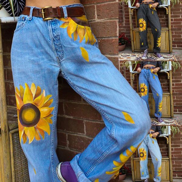 sun flower loose denim trousers vintage woman jeans 2019 autumn casual denim wide leg pants oversize high waist woman jean d30, Blue
sun flower loose denim trousers vintage woman jeans 2019 autumn casual denim wide leg pants oversize high waist woman jean d30, Blue