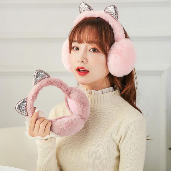 fashion women girl fur winter ear warmer earmuffs cat ear muffs earlap glitter sequin earmuffs headband, Blue;gray
fashion women girl fur winter ear warmer earmuffs cat ear muffs earlap glitter sequin earmuffs headband, Blue;gray