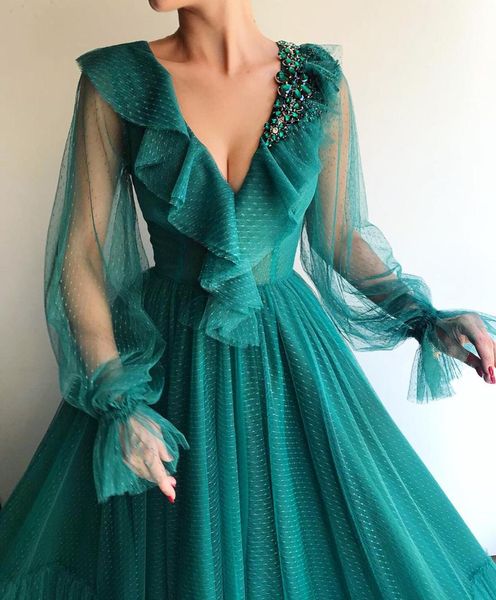 xiangxi 2019 muslim green evening dress long tulle a-line deep v-neck evening dresses prom dress vestido de festa longo, White;black
xiangxi 2019 muslim green evening dress long tulle a-line deep v-neck evening dresses prom dress vestido de festa longo, White;black