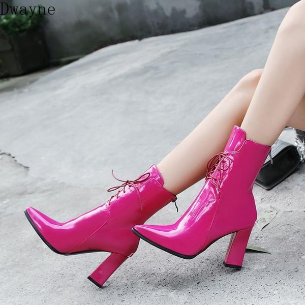 2020 autumn and winter new thick heel pointed mid-heel lace up comfortable wild mid boots, Black
2020 autumn and winter new thick heel pointed mid-heel lace up comfortable wild mid boots, Black