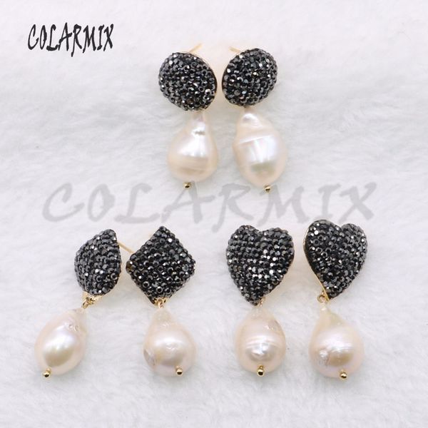 5 pairs natural pearl earrings geometric earrings natural pearl earrings wholesale jewelry 4556, Silver
5 pairs natural pearl earrings geometric earrings natural pearl earrings wholesale jewelry 4556, Silver