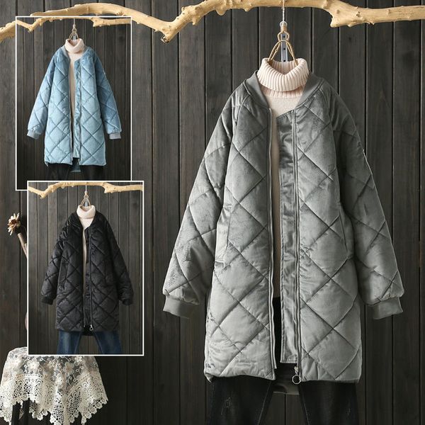 2019 повседневного velvet puffer jacket зима женщин пальто длинной 6 назад вышивка хлопок parka женского zipper толстые теплый outwear f2177, Black
2019 повседневного velvet puffer jacket зима женщин пальто длинной 6 назад вышивка хлопок parka женского zipper толстые теплый outwear f2177, Black