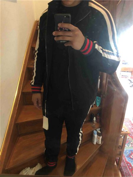 mens designer tracksuirt fashion brand striped jackets and pants joggers sweatshirt fashion men zipper jacket and long pants asian -3xl, Gray
mens designer tracksuirt fashion brand striped jackets and pants joggers sweatshirt fashion men zipper jacket and long pants asian -3xl, Gray