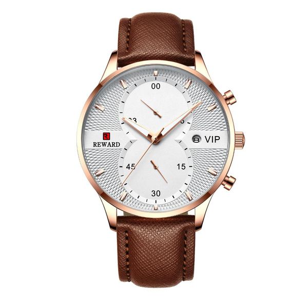 reward 2019 new watch men fashion casual quartz watches waterproof simple men wristwatch male date week clock relogio masculino, Slivery;brown
reward 2019 new watch men fashion casual quartz watches waterproof simple men wristwatch male date week clock relogio masculino, Slivery;brown