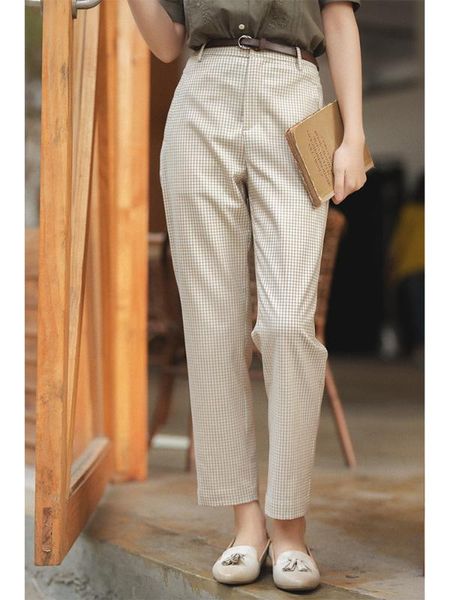 cynthia 2020 new women's spring pencil pants female plaid ankle-length trousers original design, Black;white
cynthia 2020 new women's spring pencil pants female plaid ankle-length trousers original design, Black;white