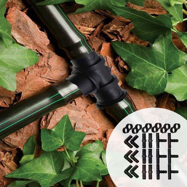 24 pieces drip irrigation fittings kit tees couplings elbows tubing end closure barded connectors
24 pieces drip irrigation fittings kit tees couplings elbows tubing end closure barded connectors