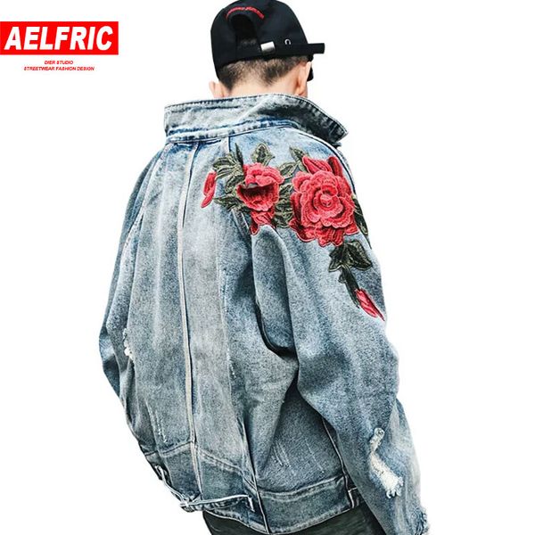 men's jackets aelfric 2021 spring men denim jacket 3d rose flower embroidery vintage frayed hole coats hip hop coat outwear tr03, Black;brown
men's jackets aelfric 2021 spring men denim jacket 3d rose flower embroidery vintage frayed hole coats hip hop coat outwear tr03, Black;brown
