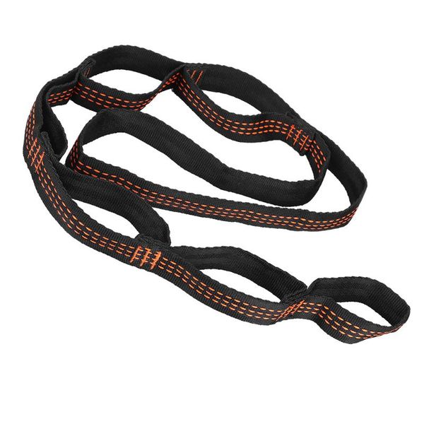 1.1m 7 Loops Double Layer Chain Extension Rope Belt Strap Suitable For Aerial Yoga Outdoor Climbing Downhill Cave Exploration