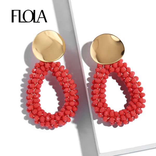 flola trendy big gold orange earrings for women girls colorful handmade beaded earrings pendant boho jewelry oorbellen ersq07, Golden
flola trendy big gold orange earrings for women girls colorful handmade beaded earrings pendant boho jewelry oorbellen ersq07, Golden