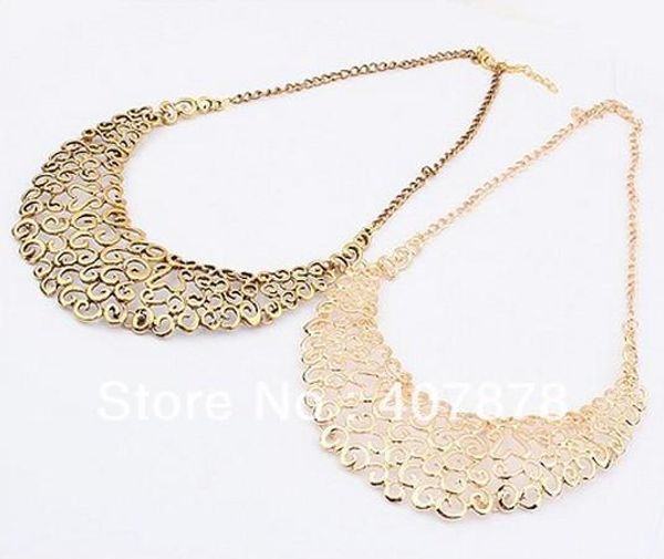 vintage style бронзовый golden 2 цвета металла выдалбливают цветка bib воротник ожерелье, Golden;silver
vintage style бронзовый golden 2 цвета металла выдалбливают цветка bib воротник ожерелье, Golden;silver