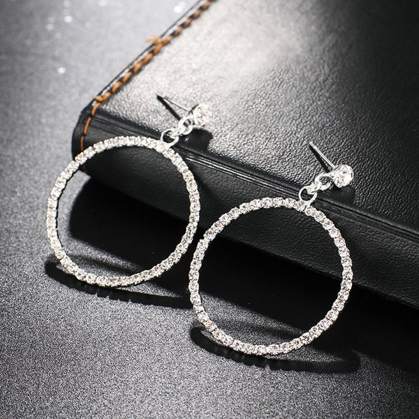 competitive products earring fully-jewelled circle earrings joker concise ornaments, Golden
competitive products earring fully-jewelled circle earrings joker concise ornaments, Golden