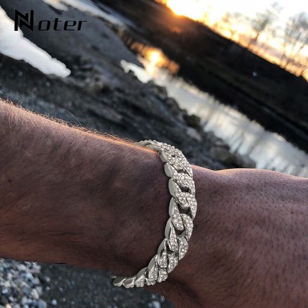fashion mens chain bracelet luxury mirco crystal brazalete for hombre accessories cool biker jewelry bileklik erkek pulseras, Golden;silver
fashion mens chain bracelet luxury mirco crystal brazalete for hombre accessories cool biker jewelry bileklik erkek pulseras, Golden;silver