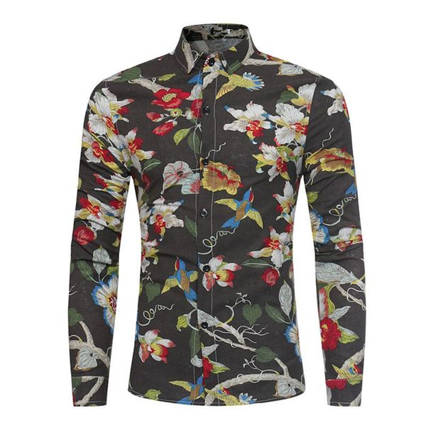 flower birds printed spring wear men shirt dinner party clothing male casual blouse long sleeve fashion boy shirts vintage, White;black
flower birds printed spring wear men shirt dinner party clothing male casual blouse long sleeve fashion boy shirts vintage, White;black