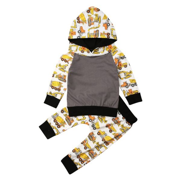 baby 2pcs long sleeved trousers boys kids cartoon truck printed hooded pants clothing, White
baby 2pcs long sleeved trousers boys kids cartoon truck printed hooded pants clothing, White