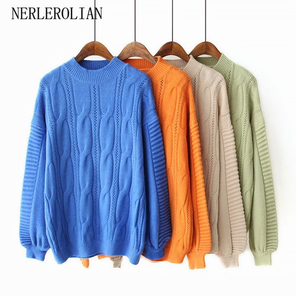 nerlerolian 2019 women solid twist sweaters long sleeve o-neck cute autumn pullovers, White;black
nerlerolian 2019 women solid twist sweaters long sleeve o-neck cute autumn pullovers, White;black