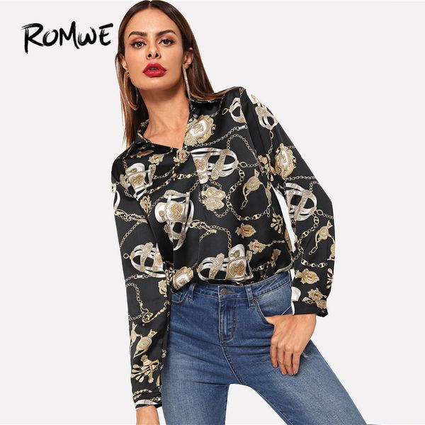 chain print blouse 2019 v neck women shirts casual cool black fashion spring autumn female long sleeve shirt top, White
chain print blouse 2019 v neck women shirts casual cool black fashion spring autumn female long sleeve shirt top, White