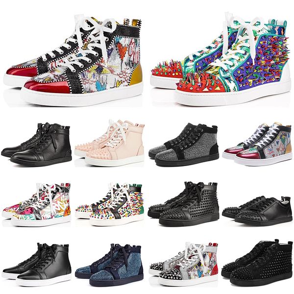 2020 designer studded spikes suede graffiti genuine leather men women flat red bottoms low cut luxury party sneakers casual shoes with box
2020 designer studded spikes suede graffiti genuine leather men women flat red bottoms low cut luxury party sneakers casual shoes with box