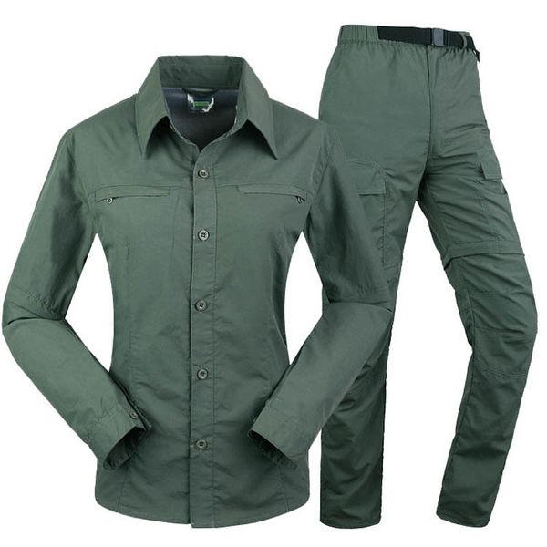 outdoor removable hiking shirts & hiking pants women summer quick-drying suits spring breathable thin fishing trekking clothing, Gray;blue
outdoor removable hiking shirts & hiking pants women summer quick-drying suits spring breathable thin fishing trekking clothing, Gray;blue