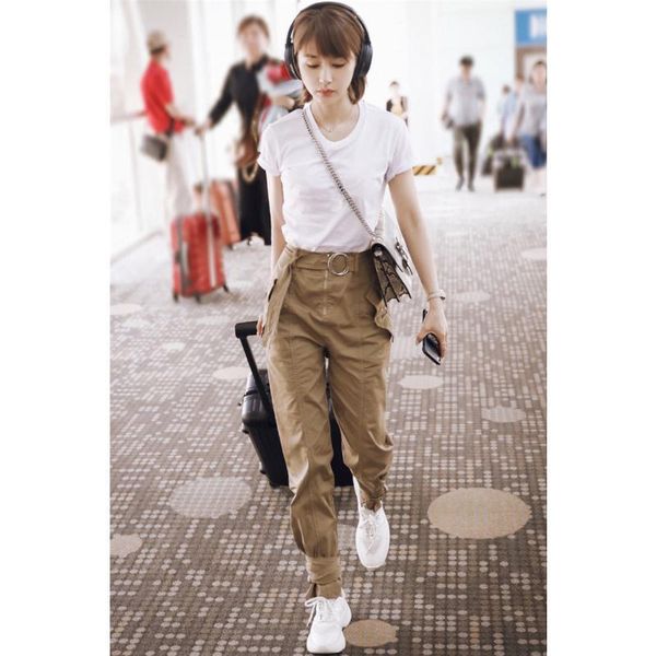 cargo pants for women khaki overalls korean high waisted loose casual pants summer thin cropped loui star jogger women's, Black;white
cargo pants for women khaki overalls korean high waisted loose casual pants summer thin cropped loui star jogger women's, Black;white