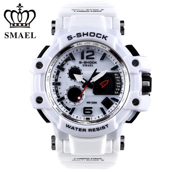 smael brand men sport watches led digital watch men 50m waterproof casual quartz watch male clock relogios masculino gift, Slivery;brown
smael brand men sport watches led digital watch men 50m waterproof casual quartz watch male clock relogios masculino gift, Slivery;brown