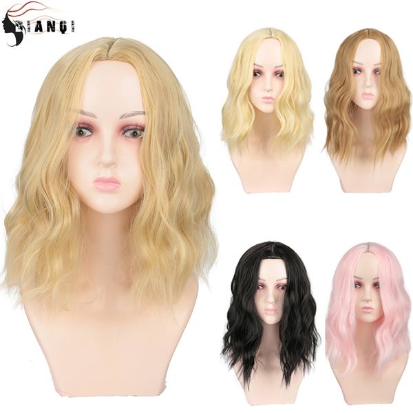 dianqi 14 inch synthetic hair women short curly lady daily cosplay wig natural black brown pink high temperature fiber
dianqi 14 inch synthetic hair women short curly lady daily cosplay wig natural black brown pink high temperature fiber