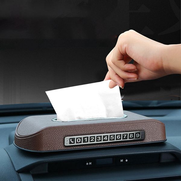multifunction car sun visor tissue box headrest hanging block type pu leather card holder parking phone number plate
multifunction car sun visor tissue box headrest hanging block type pu leather card holder parking phone number plate