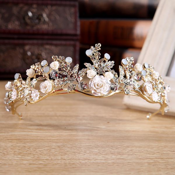 plant flower beautiful gold color crown for wedding bride luxury rhinestone crystal hair ornament tiara head piece for women, Golden;white
plant flower beautiful gold color crown for wedding bride luxury rhinestone crystal hair ornament tiara head piece for women, Golden;white