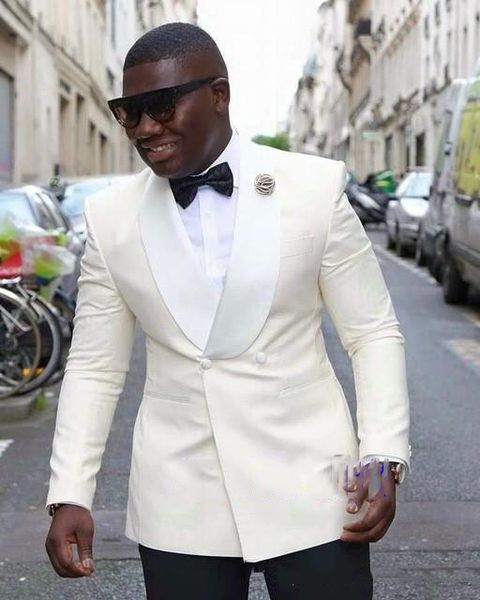 classic style groom tuxedos groomsmen ivory shawl lapel man suits wedding men's blazer two pieces suits (jacket+pants), Black;gray
classic style groom tuxedos groomsmen ivory shawl lapel man suits wedding men's blazer two pieces suits (jacket+pants), Black;gray