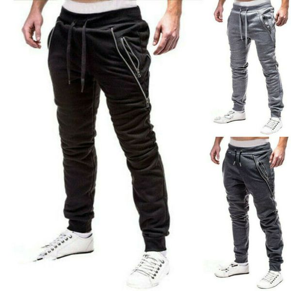 men's pants au men loose sport elastic waist trousers running jogger track sweatpant, Black
men's pants au men loose sport elastic waist trousers running jogger track sweatpant, Black